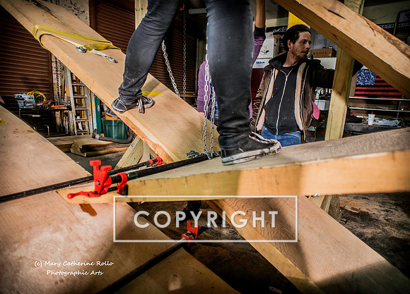 Steve Olson, focused, Skateboarding Sculpture process, 2.4.14-254-8