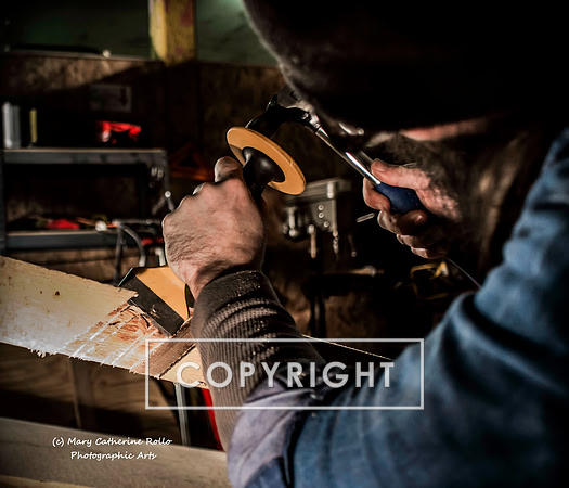 Steve Olson, focused, Skateboarding Sculpture process, 2.4.14-199-5
