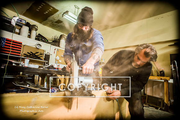 Steve Olson, focused, Skateboarding Sculpture process, 2.4.14-160-1