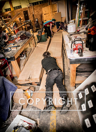 Steve Olson, focused, Skateboarding Sculpture process, 2.4.14-302-26