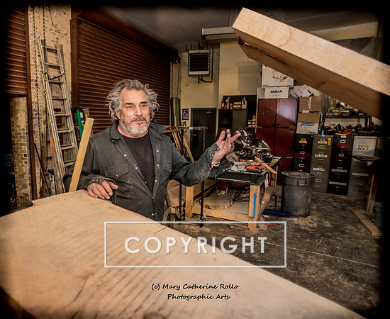 Steve Olson, focused, Skateboarding Sculpture process, 2.4.14-399-1