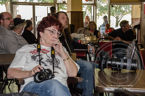 Barbara Beaird and front room folks (c) M.C. Rollo 2013