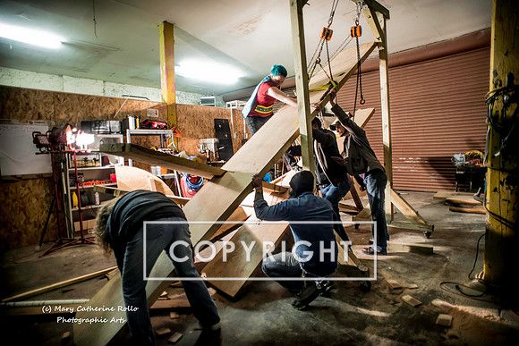 Steve Olson, focused, Skateboarding Sculpture process, 2.4.14-247-3