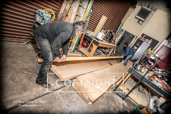Steve Olson, focused, Skateboarding Sculpture process, 2.4.14-112-25