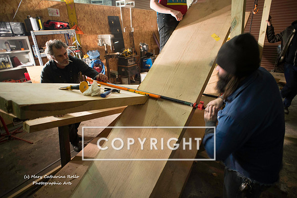 Steve Olson, focused, Skateboarding Sculpture process, 2.4.14-263-15