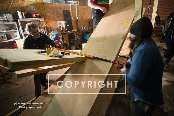 Steve Olson, focused, Skateboarding Sculpture process, 2.4.14-262-14