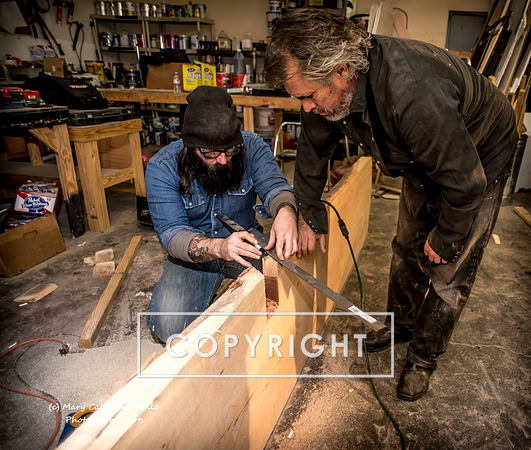 Steve Olson, focused, Skateboarding Sculpture process, 2.4.14-174-5