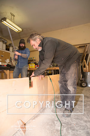 Steve Olson, focused, Skateboarding Sculpture process, 2.4.14-173-4