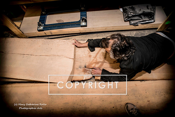 Steve Olson, focused, Skateboarding Sculpture process, 2.4.14-305-28