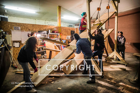 Steve Olson, focused, Skateboarding Sculpture process, 2.4.14-246-2