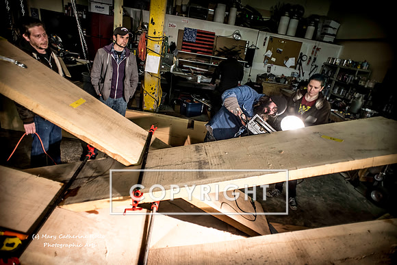 Steve Olson, focused, Skateboarding Sculpture process, 2.4.14-188-2