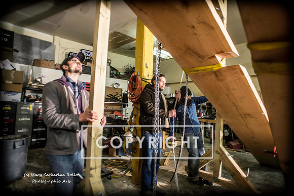 Steve Olson, focused, Skateboarding Sculpture process, 2.4.14-128-29
