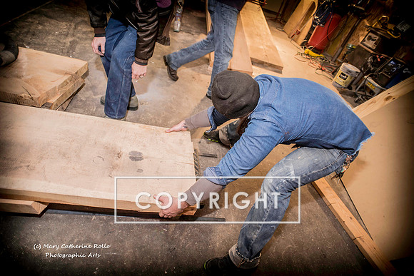 Steve Olson, focused, Skateboarding Sculpture process, 2.4.14-297-25