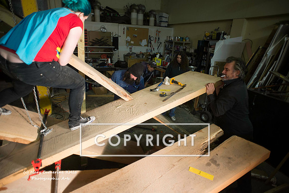 Steve Olson, focused, Skateboarding Sculpture process, 2.4.14-260-13