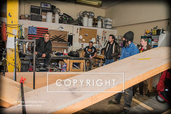 Steve Olson, focused, Skateboarding Sculpture process, 2.4.14-15-12