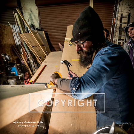 Steve Olson, focused, Skateboarding Sculpture process, 2.4.14-202-6