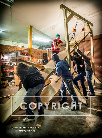 Steve Olson, focused, Skateboarding Sculpture process, 2.4.14-248-4